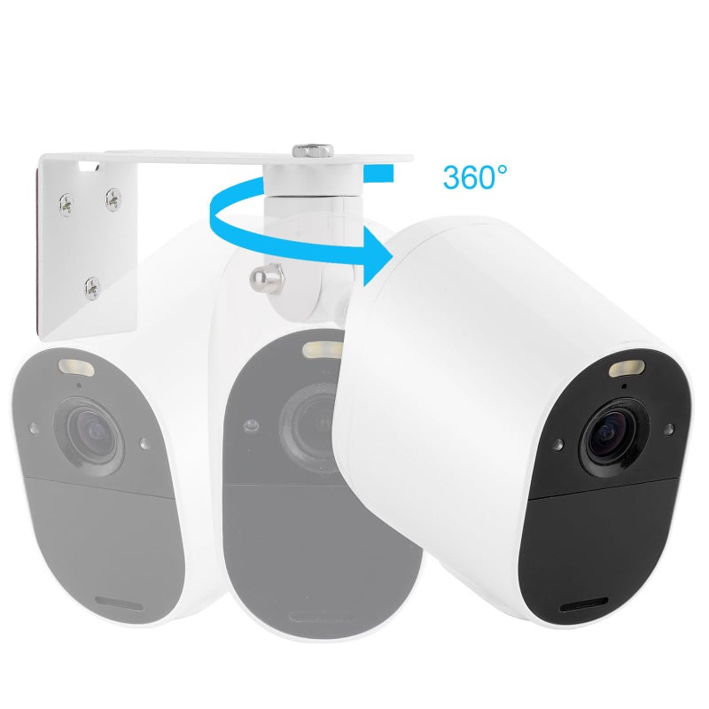 UYODM 2Pack Adjustable Metal Camera Mount for Arlo Essential/XL 2nd Generation/Pro 4/Pro 3/Pro2/Pro/Pro 5S/Ultra2/Ultra, Mounting Bracket Outside for Arlo Camera, No-Drill VHB Stick or Screws - Image 3