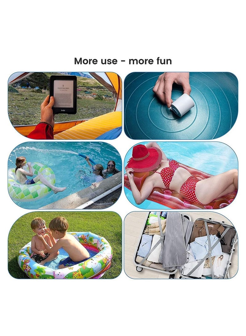 Electric Air Pump, Electric Air Pump for Inflatable, Quick-Fill Portable Mini Air Pump with 5 Nozzles, Inflator Deflator USB Rechargeable Small Pump for Air Mattress, Camping Bed and Pool Toys  - Image 3