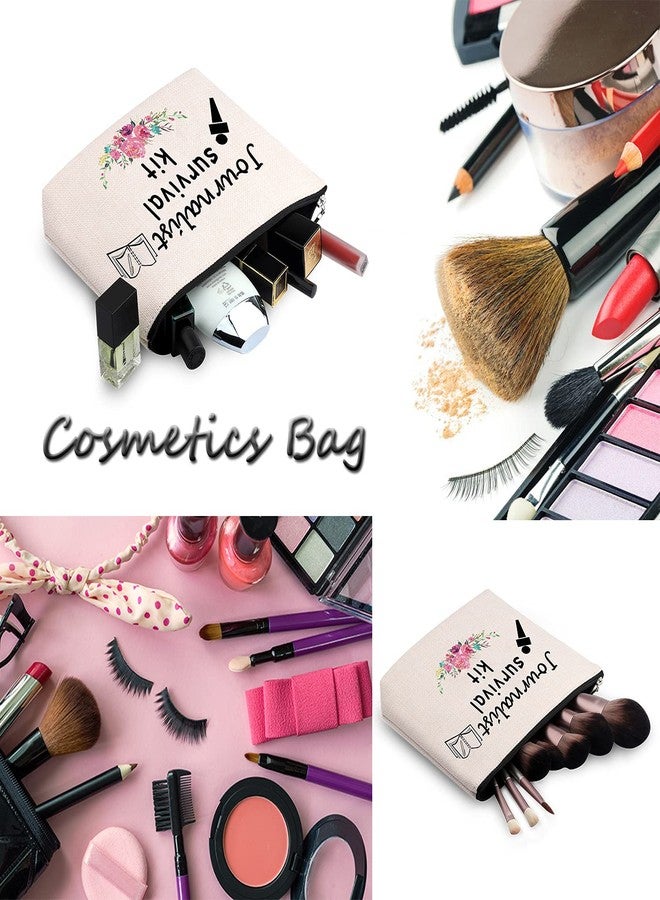 حقيبة أدوات نجاة للصحفيين من WCGXKO، حقيبة مكياج بسحاب، هدية تخرج لمراسل المحكمة، هدية صحفية (مستلزمات نجاة الصحفيين) - Image 3