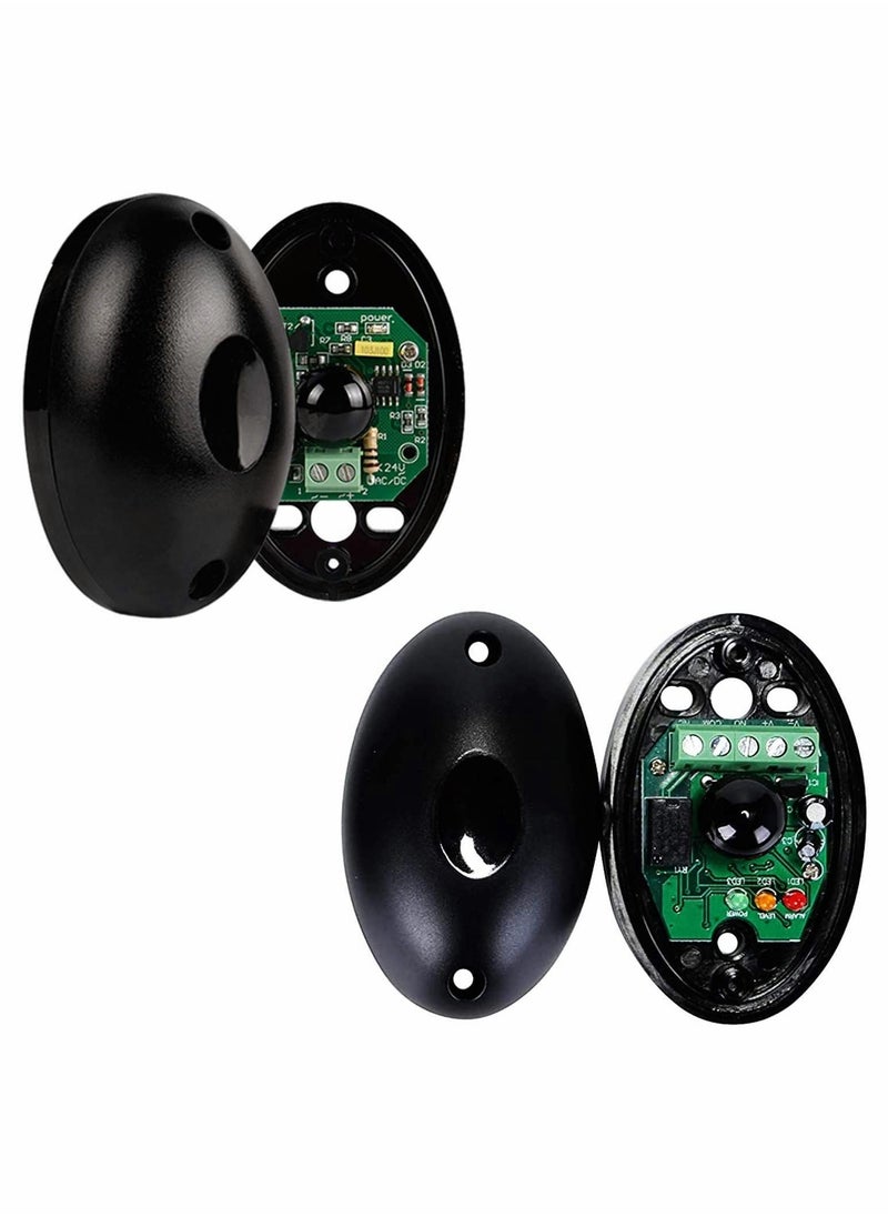 Generic - Infrared Beam Sensor Photocell Sensor for Gate Opener Universal Outdoor Infrared Beam Sensor Sliding Gate Opener Accessory 24V 1 Pair (Transmitter and Receiver) - Image 1
