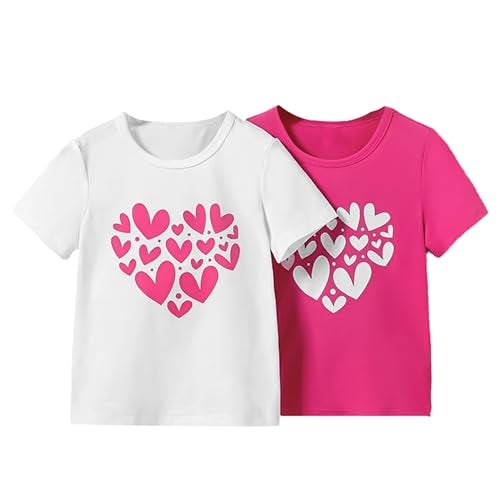 KYDA KIDS® Girls 100% Pure Cotton Half Sleeve Printed T-Shirt (Pack of 2) - Image 1