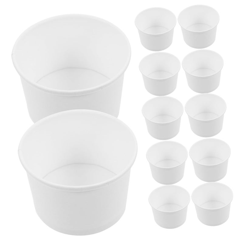 Disposable Paper Cups 200 Pack Of 2 For Party Birthday Smoothie Bulk Drinking - Image 2