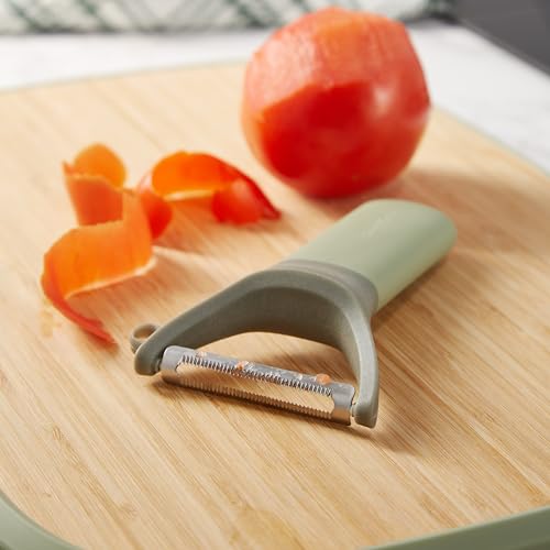 BergHOFF Serrated Y-Peeler Balance | Green | Ideal for Quick & Easy Peeling | Made with Recycled Plastic | Non-Toxic & Heat-Resistance | Dishwasher Safe - Image 2