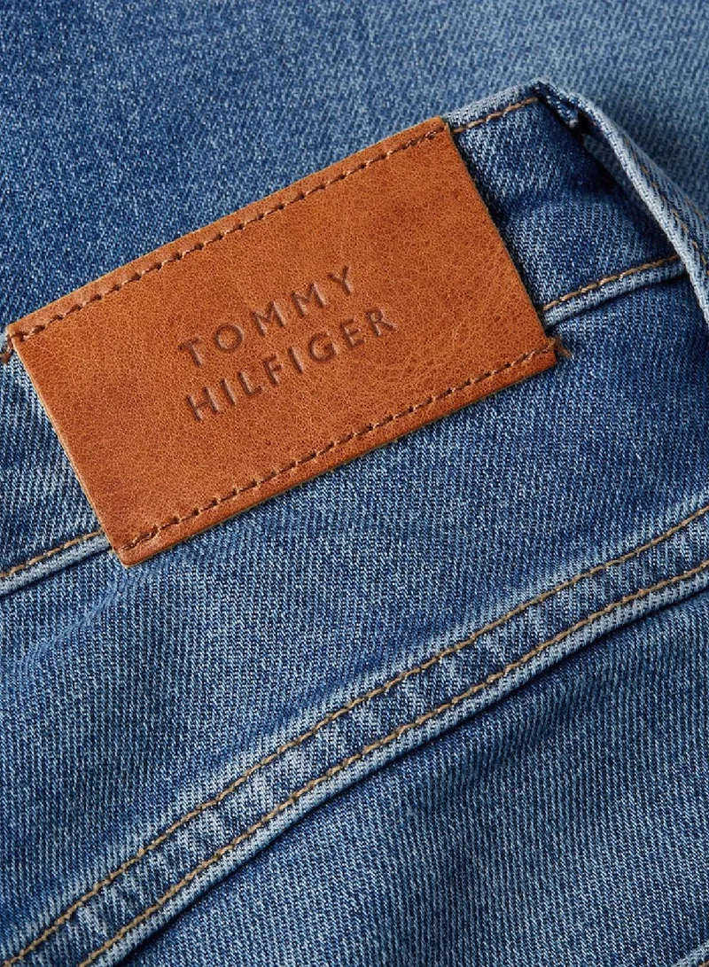 TOMMY HILFIGER Classics Melany Mid Rise Fitted Straight Jeans denim