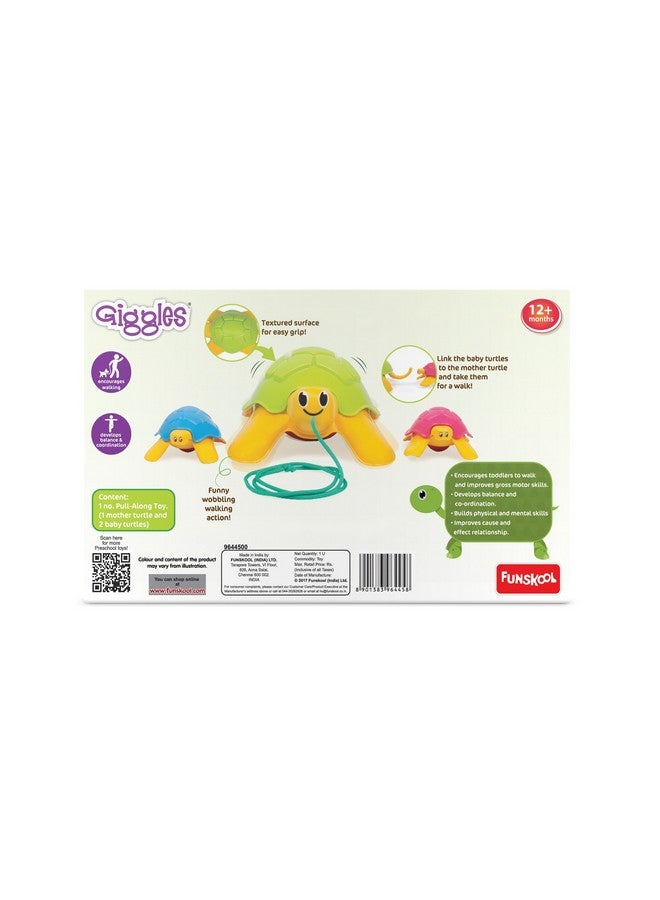 giggles - Linking Turtle, 2 In Pull Along Toy, Walking, Stacking And Linking, 12 Months & Above, Infant And Preschool Toys - Image 2