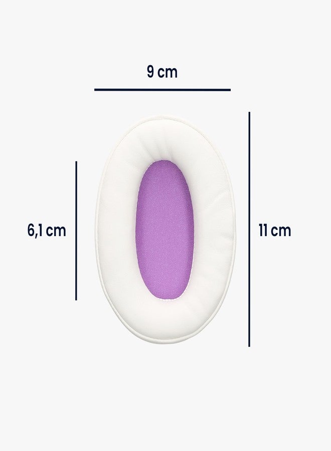 kwmobile Ear Pads Compatible with Sony MDR-7506 / MDR-7510 / MDR-7520 / MDR-V6/MDR-CD900ST Earpads - 2X Replacement for Headphones - White - Image 4