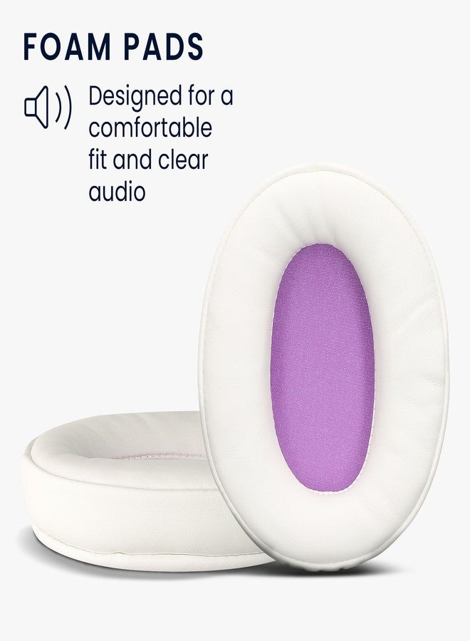 kwmobile Ear Pads Compatible with Sony MDR-7506 / MDR-7510 / MDR-7520 / MDR-V6/MDR-CD900ST Earpads - 2X Replacement for Headphones - White - Image 3