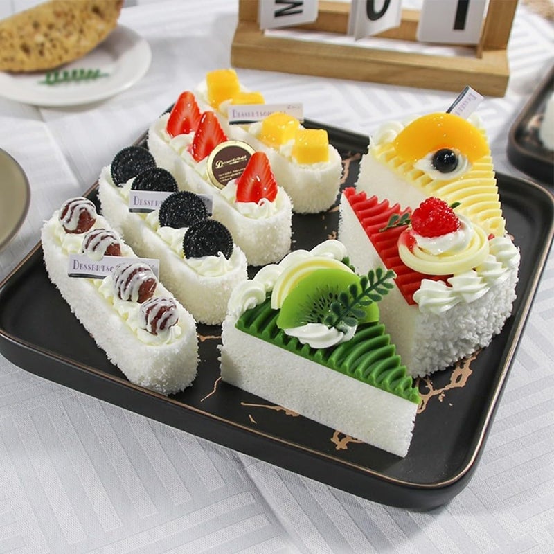 Realistic Fruit Cake Model In 4 Colors For Photography Props And Home Decor Display - Image 4