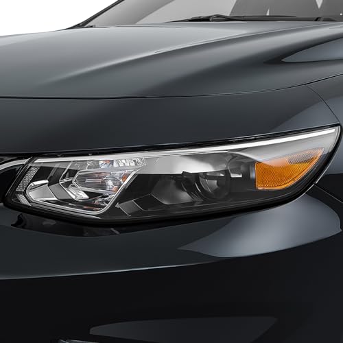 VLINCAR for Chevy Malibu Headlight Assembly 2016 2017 2018 Replacement Chevrolet Head Light Halogen Projector Headlamp Left Driver Side 23350425 - Image 2
