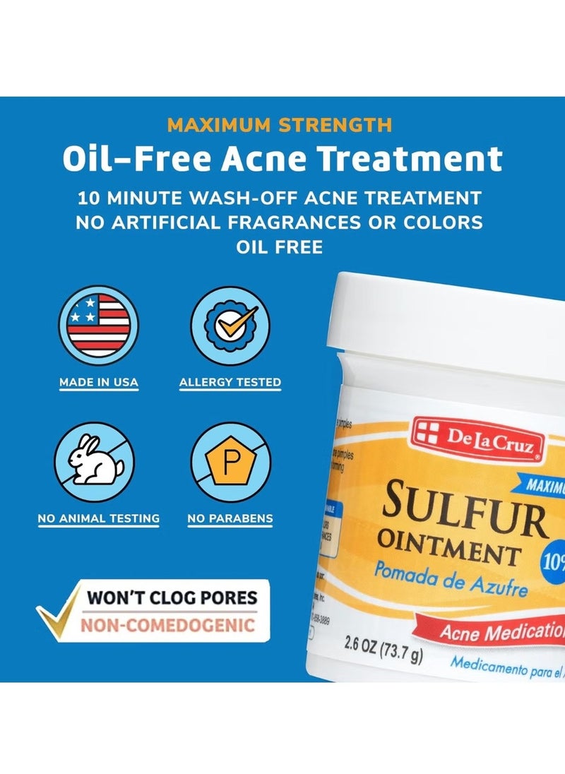 Maximum Strength Acne Treatment With 10 % Sulfur 73.7 g
