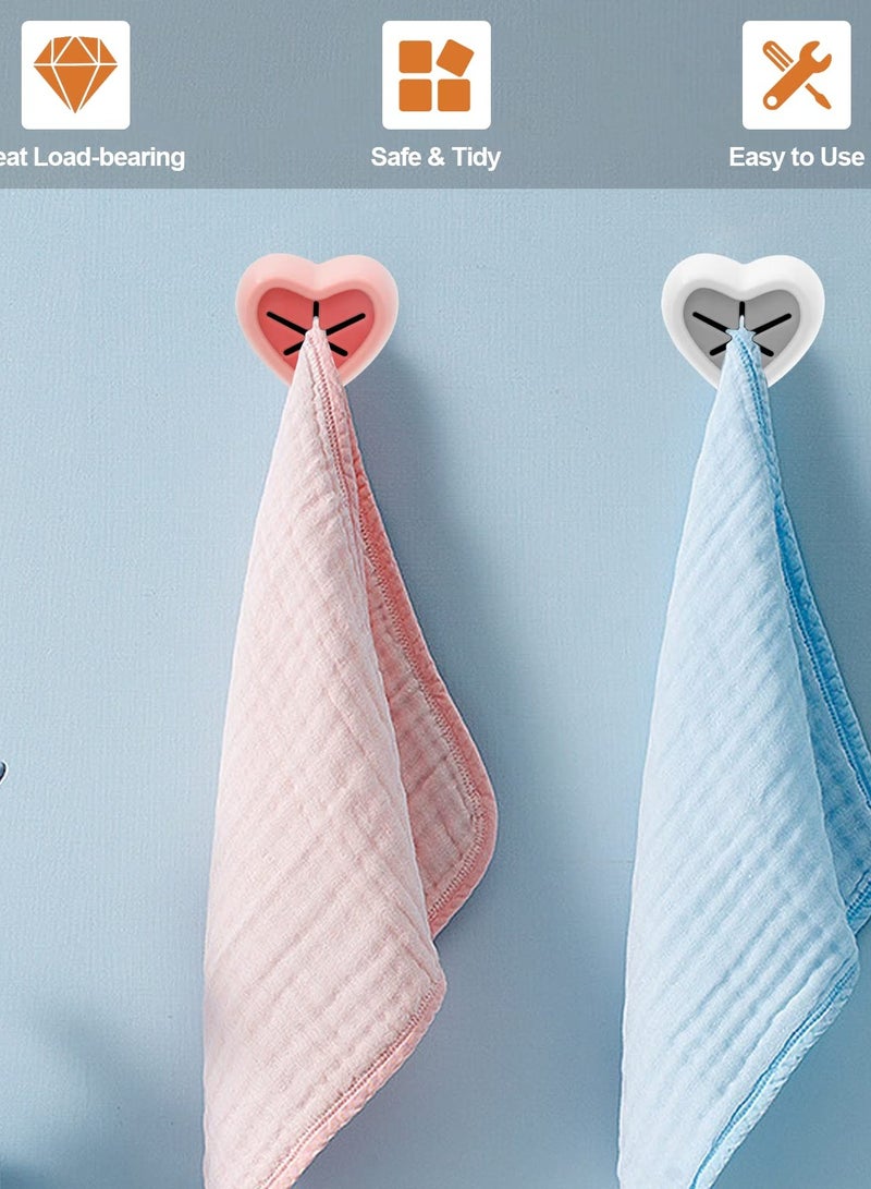 حامل خطاف منشفة، 20 قطعة حامل منشفة مطبخ، خطافات لاصقة ذاتية بدون حفر، خطافات مثبتة بقوة، ملحقات تخييم، خطاف منشفة صغير مبتكر، لحمام المطبخ السفر عربة التخيم - Image 3