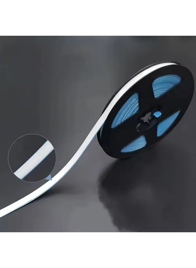 أبيض 5 متر مانع تسرب ذاتي اللصق مقاوم للماء لإصلاح فجوات بلاط المطبخ والحمام - Image 1