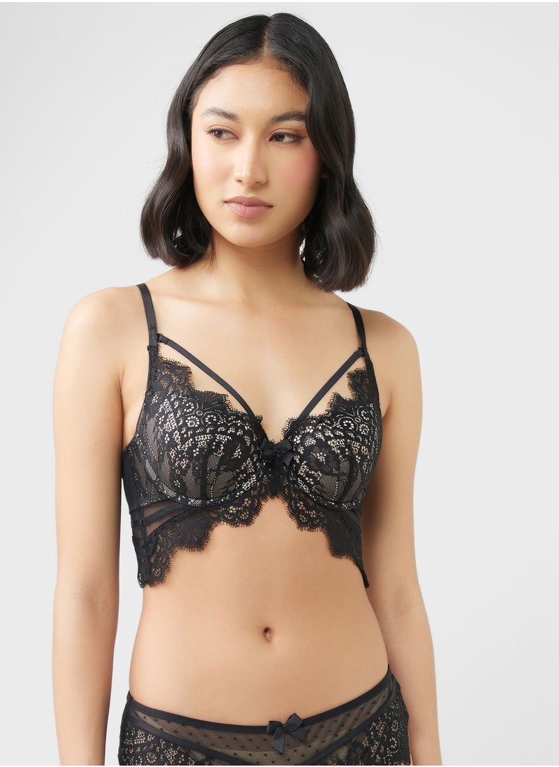 hunkemoller - Plunge Neck Lace Bra - Image 1