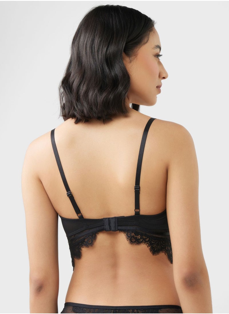 hunkemoller - Plunge Neck Lace Bra - Image 1