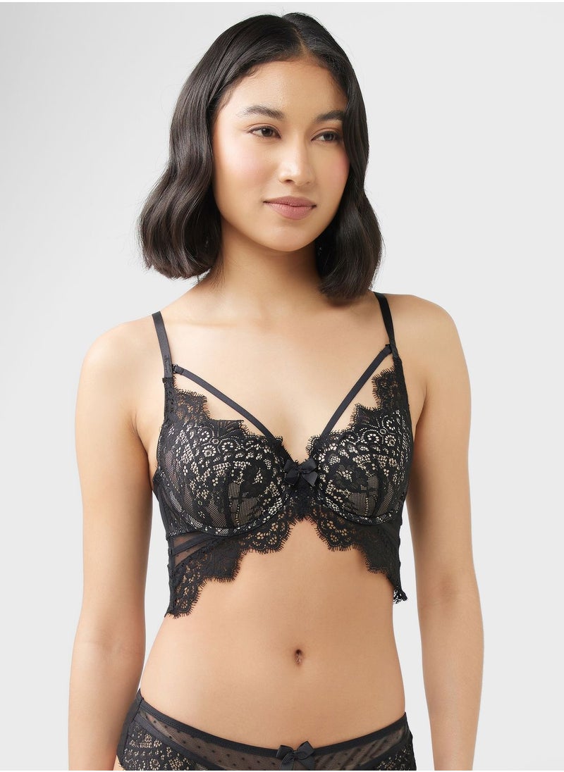 hunkemoller - Plunge Neck Lace Bra - Image 1
