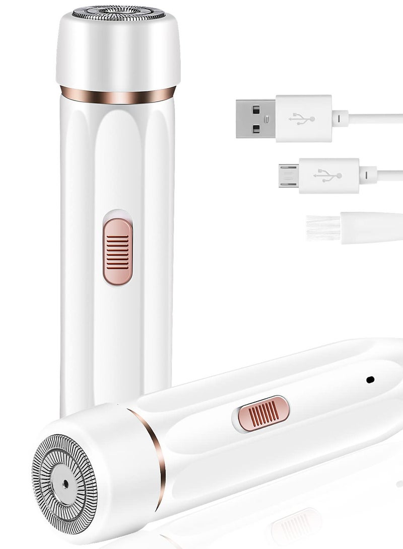 KASTWAVE Shaver for Women，Eyebrow Trimmer & Facial Hair Remover for Women, Bikini Trimmer , USB Rechargeable Shaver, Waterproof Electric Face Shaver for Women(White) - Image 1