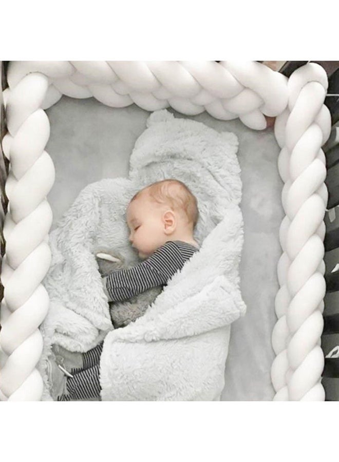 نسيج ملتوي 4 خيوط من الشرائط المنسوجة معقودة لسرير الأطفال المضاد للتصادمات، شريط منسوج سميك للغاية مضاد للتصادمات للسرير والسرير وعربة الأطفال - Image 2