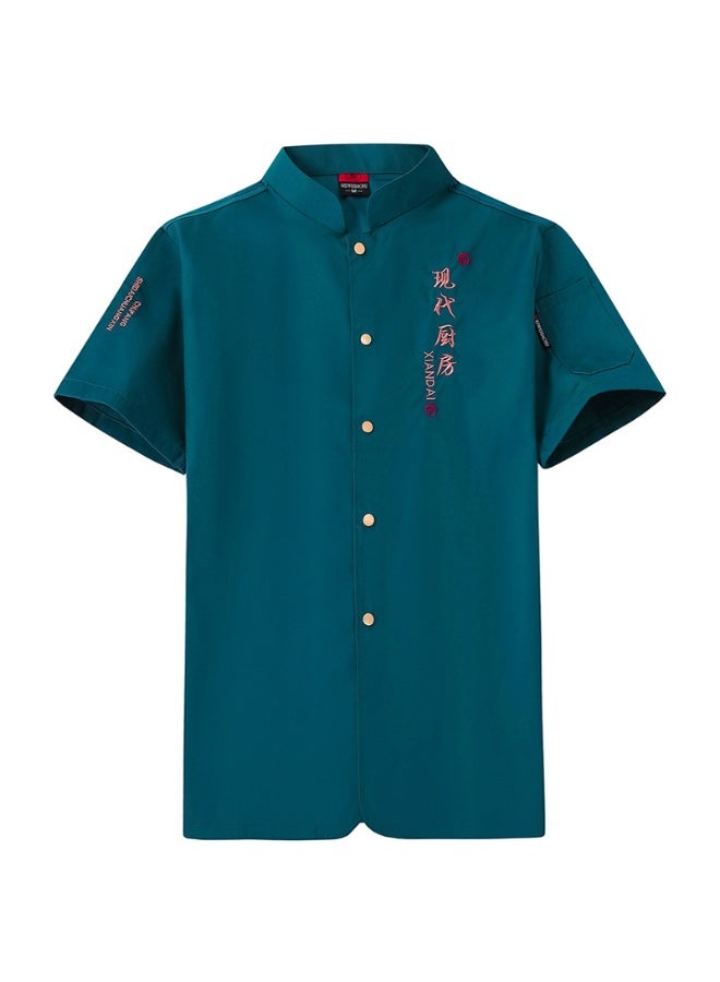 NIBEMINENT Unisex chef uniform  Long Sleeve restaurant Jacket Bakery Food Service Breathable Chef Coat Cooking - Image 1