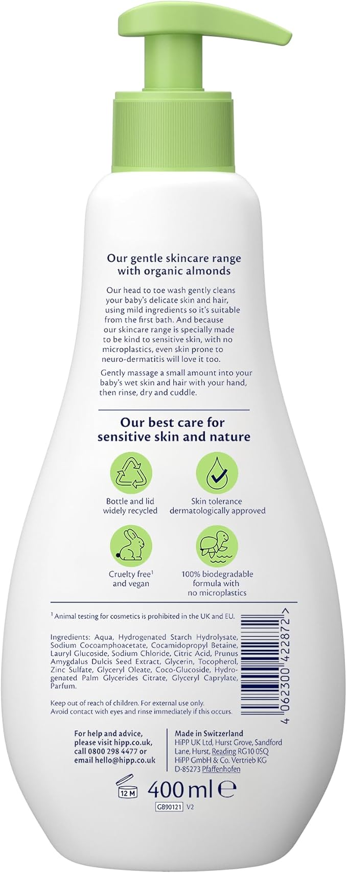 HiPP Kids Soft and Smooth AllInOne Seal Body Wash 200ml Pack of 6 - Image 2