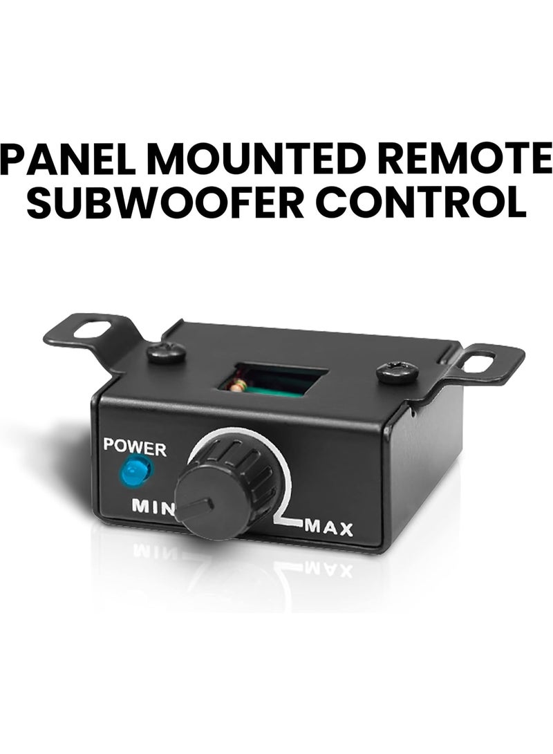 BOSS AUDIO SYSTEMS B12ES - 1200 High Output Motorized Car Subwoofer Bundle Built-in Amplifier Low Profile Subwoofer Remote Control (16 Feet Cable) Black - Image 2