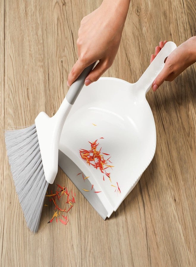 Zopeal 4 Sets Mini Dustpan and Brush Set Small Dustpan and Broom Set Portable Home Cleaning Supplies Brush and Dust Pan Combo with Handle for Desk Kitchen Keyboard Car Pet Waste - Image 4