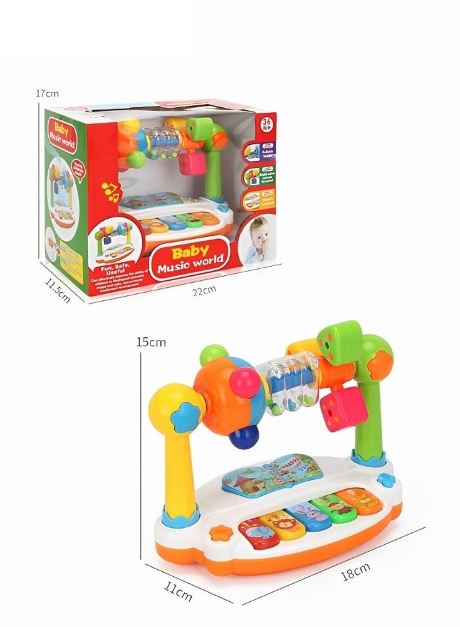 ميكسد لعبة موسيقية للأطفال ، لوحة مفاتيح موسيقية ، مجموعة البيانو ، لعبة تعليمية مضيئة ، ألعاب مونتيسوري التعليمية المبكرة للأطفال الصغار ، أعياد ميلاد الأولاد والبنات - Image 5