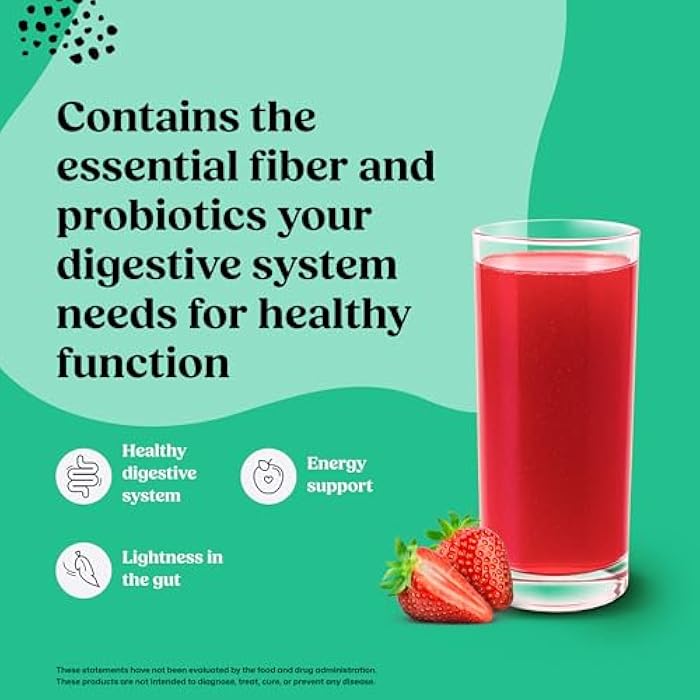ColonBroom Psyllium Husk Powder (Strawberry, 150 Servings) - Colon Cleanse for Bloating Relief & Gut Health - Colon Broom Fiber Powder Drink - Vegan, Gluten Free, Non-GMO Fiber Powder Supplement - Image 2