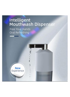 SYOSI Portable Automatic Mouthwash Dispenser, Rechargeable Mouth Wash Pump Cup Digital Display Mouthwash Container Bottle, with 4-Level Dispensing Power, Smart Touch Control for Bathroom Caravans Travel  - Image 3