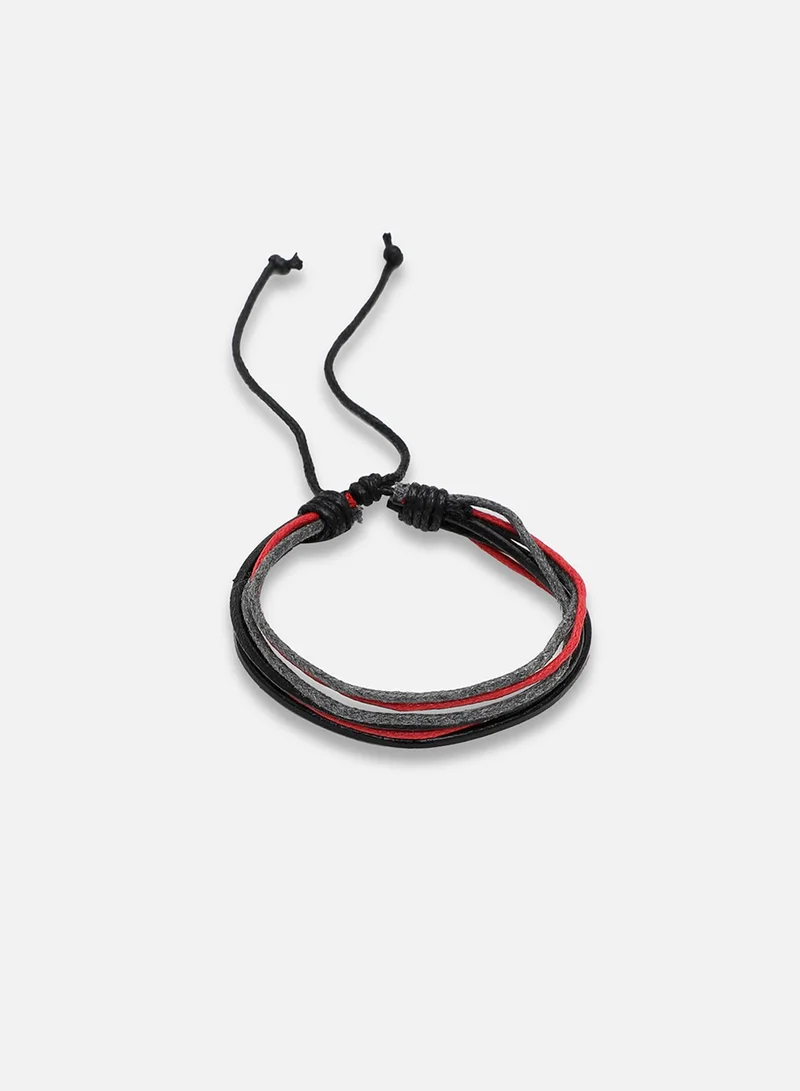 SOHI Trendy Casual Pu Leather Designer Artificial Bracelet Jewellery