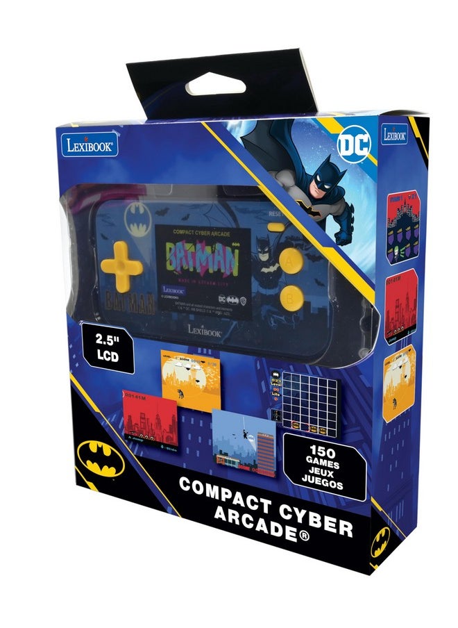 Lexibook - Batman Compact Cyber Arcade Portable Console, 150 Games, Lcd Color Screen, Battery Operated, Black/Blue, Jl2367Bat - Image 1