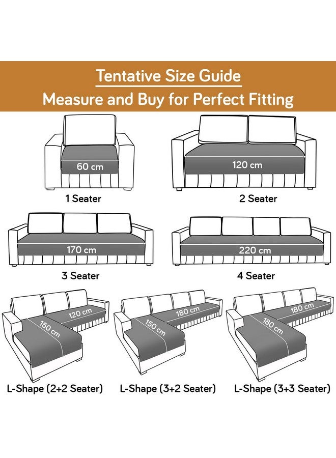 HOKIPO أغطية أرائك سميكة مصنوعة من قماش المخمل من هوكبو لمقاعد 1/2/3 وأريكة على شكل L. اصنع مجموعة أغطية الأرائك الخاصة بك، طول السجادة 60(D) × 90(L) سم، كريمي فاتح (In-755-Bcrm) - Image 5