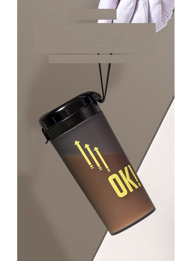 تيمسون زجاجة مياه رياضية سعة 400 مل - زجاجة رياضية مقاومة للتسرب، زجاجة شرب أنيقة، زجاجة مياه غير قابلة للكسر، مثالية للمكتب والرياضة والمدرسة وصالة الألعاب الرياضية واليوغا والسفر (Ch-1915) (رمادي) - Image 4