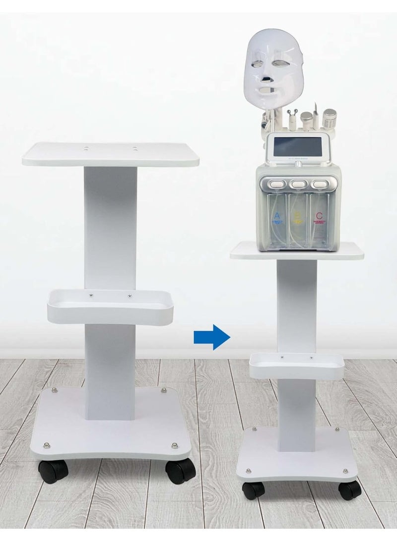 Meishida Hydra Facial Machine Beauty Cart Rolling Trolley Stand Lockable Wheels 360° Free Rotation for Beauty Clinic Salon Spa Equipment  - Image 4