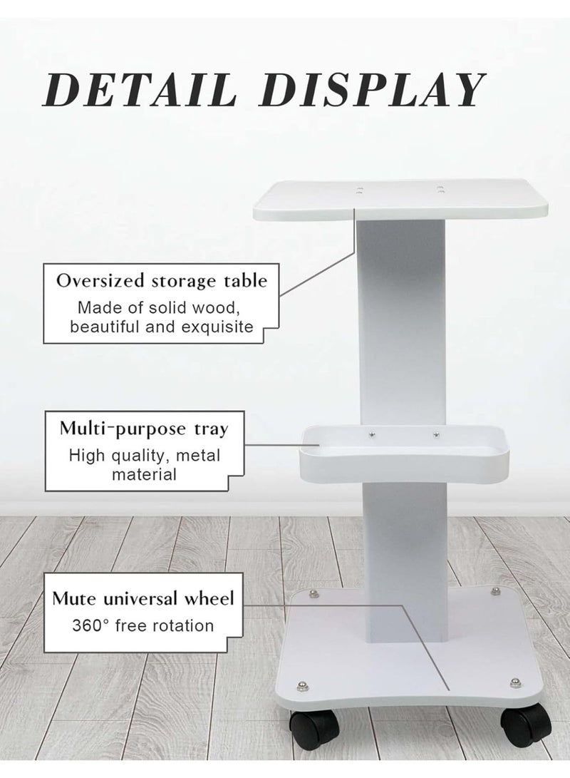 Meishida Hydra Facial Machine Beauty Cart Rolling Trolley Stand Lockable Wheels 360° Free Rotation for Beauty Clinic Salon Spa Equipment  - Image 2