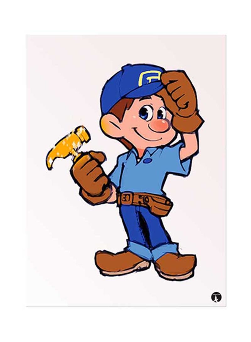 Disney Metal Plate Poster Multicolor 15x20 centimeter