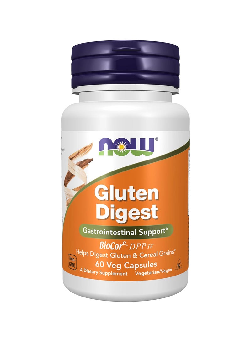 Now Foods Gluten Digest Dietary Supplement - 60 Capsule - Image 1