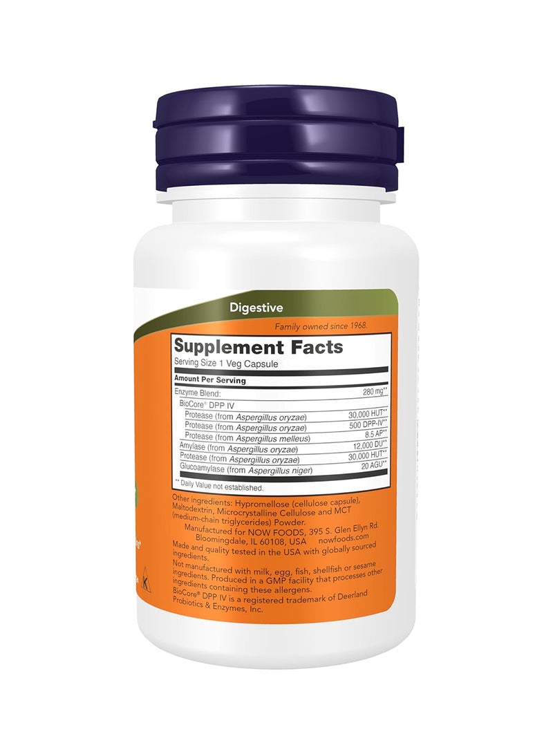 Now Foods Gluten Digest Dietary Supplement - 60 Capsule - Image 2