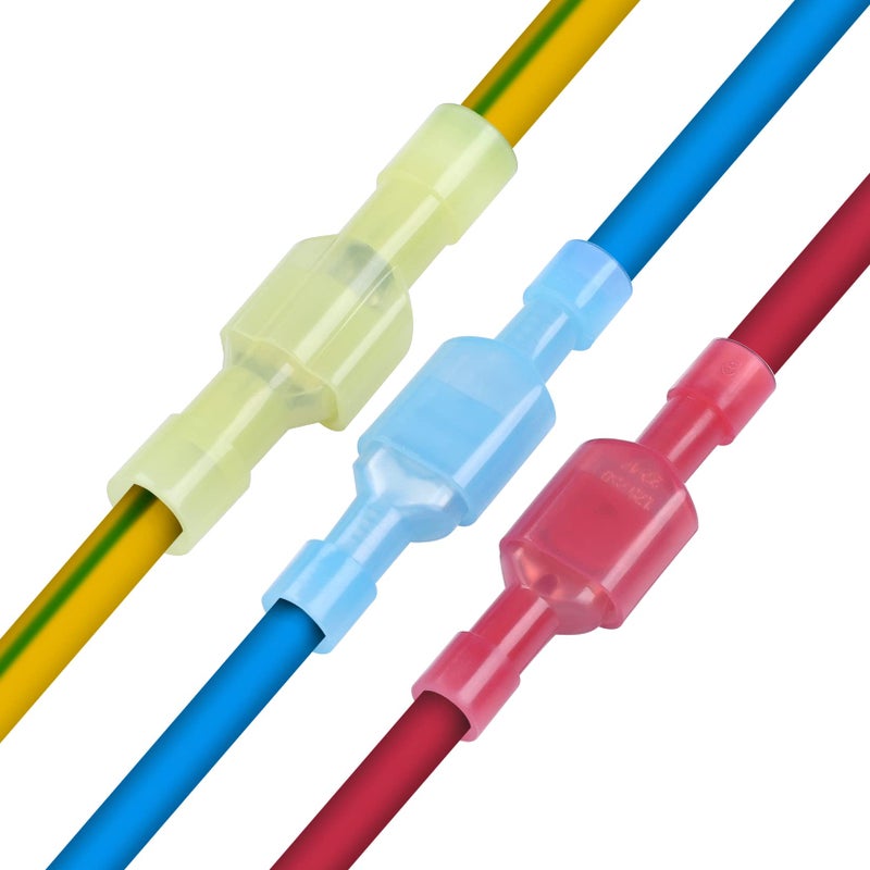 XHF موصلات أنثوية سريعة التوصيل XHF 22-16 AWG 500 قطعة معزولة بالكامل من النايلون باللون الأحمر - Image 5