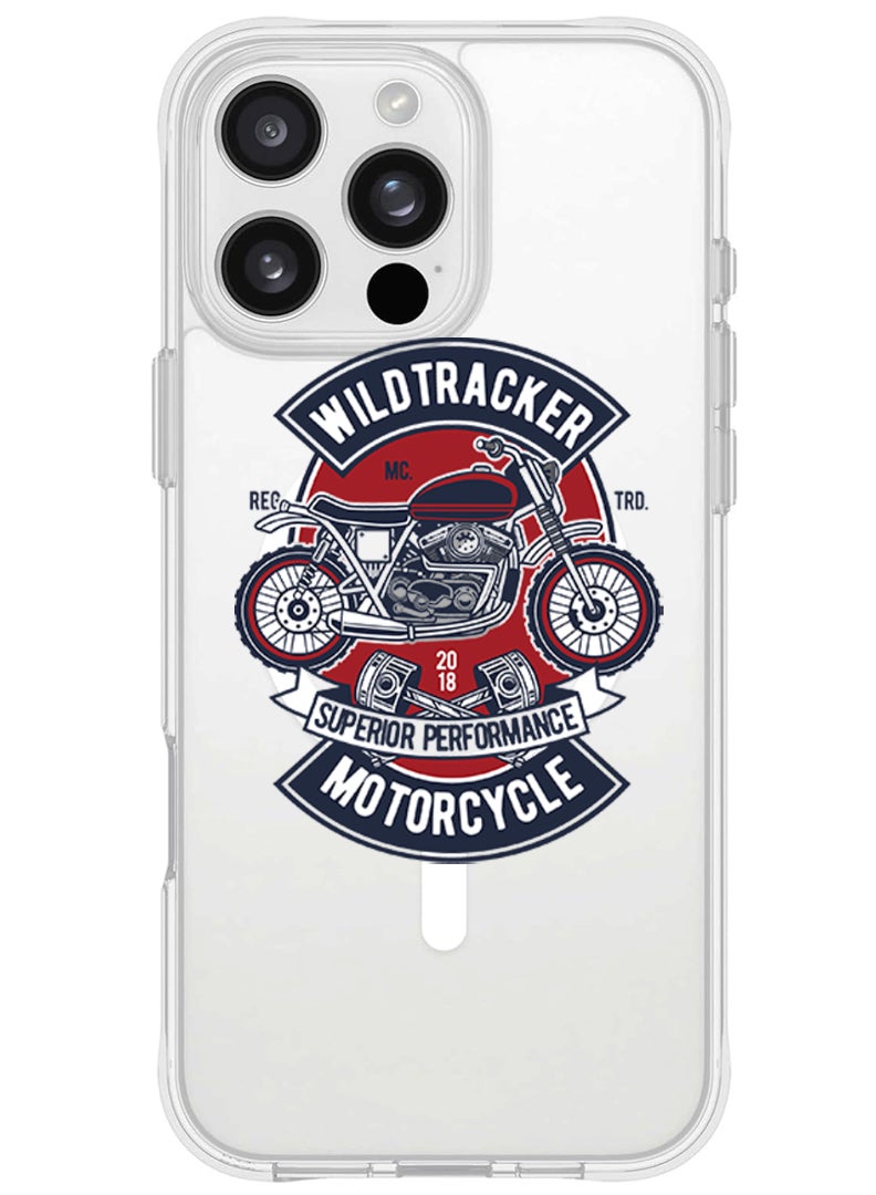 Theodor حافظة مغناطيسية Magsafe لجهاز iPhone 16 Pro Max متوافقة مع الشحن اللاسلكي، غطاء واقي للهاتف مضاد للصدمات - ويلد تراكير - Image 1