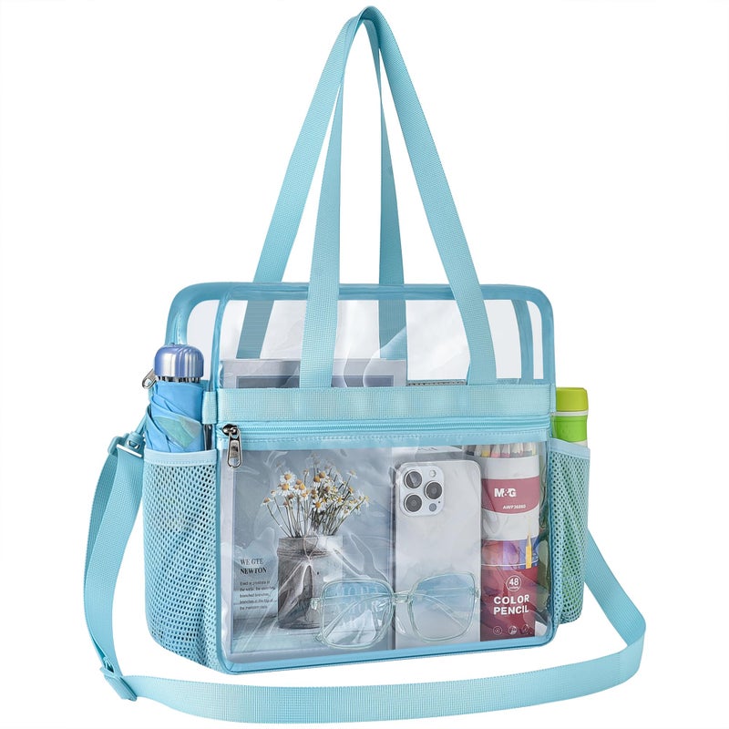 Oraben Clear Bag for Stadium Events 12x6x12 Clear Tote Bag with Reinforced Strap Transparent Bag for Sports Concert - Image 2