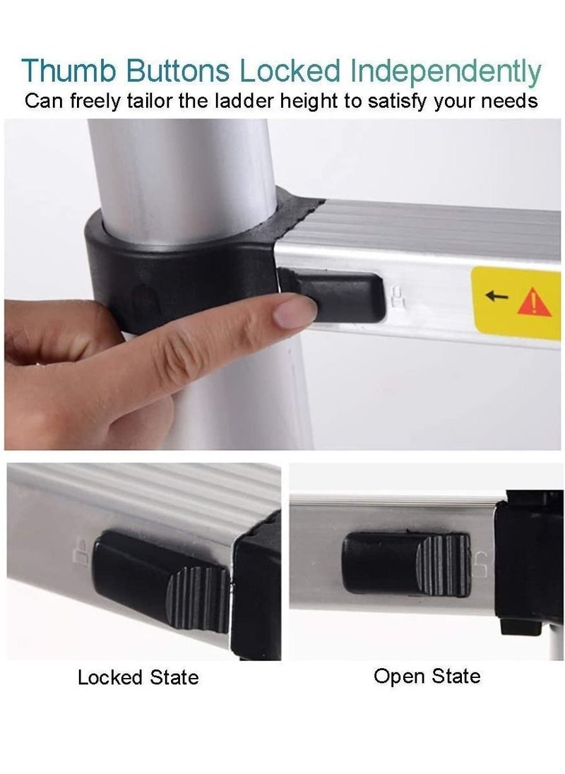 Folding ladder with a height of 3.8 meters