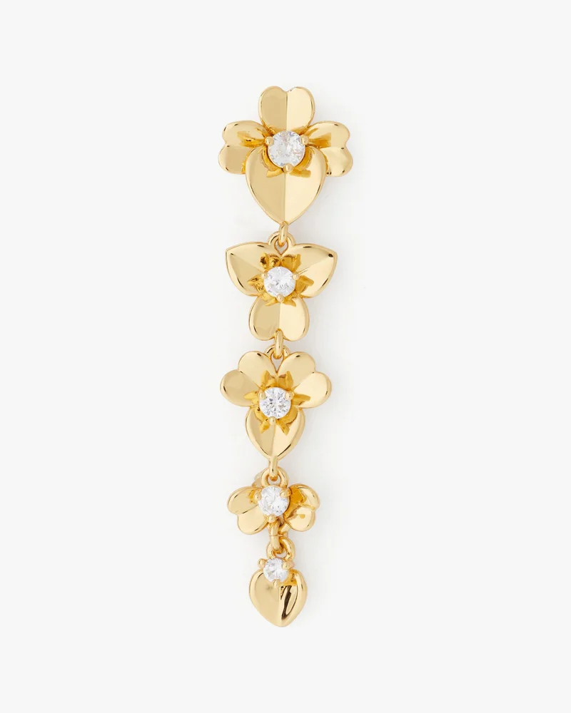 Kate Spade Precious Pansy Linear Earrings