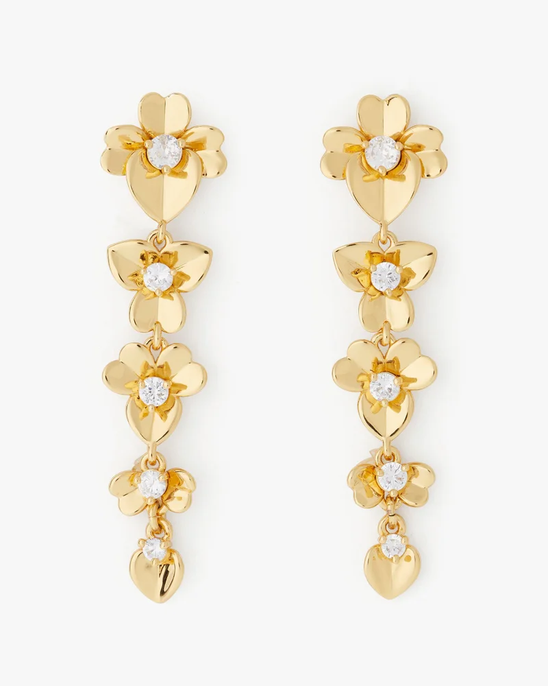 Kate Spade Precious Pansy Linear Earrings