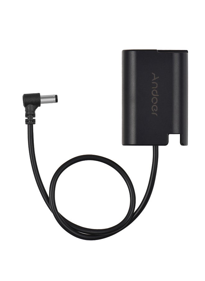 ANDOER - DMW-DCC17 Dummy Battery with DC Male Connector Straight Cable DC to DMW-BLK22 Dummy Battery Coupler Accessory Replacement for Panasonic LUMIX S5 DC-S5 DC-S5K DC-S5GK GH6 Cameras - Image 1