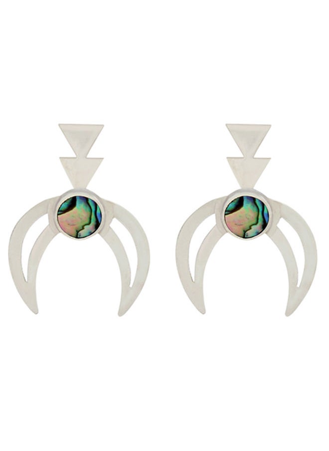 Indira Jewelry - Hala Silver Earrings - Image 1