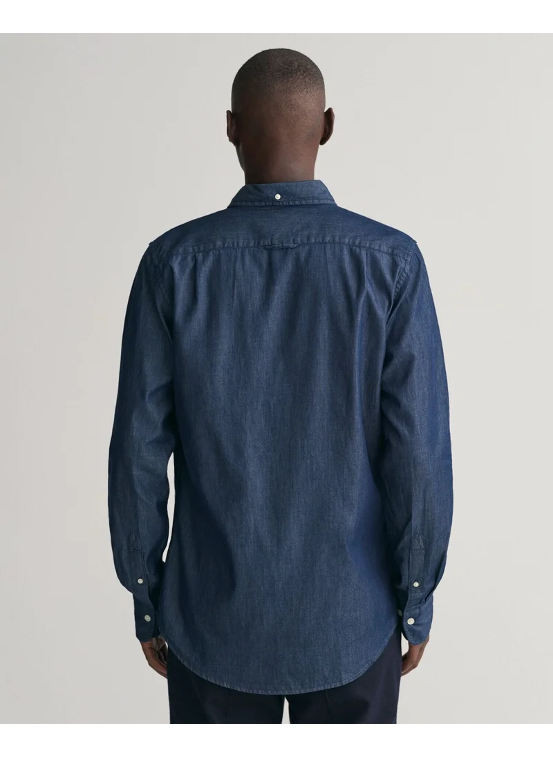 غانت Slim Fit Indigo Shirt