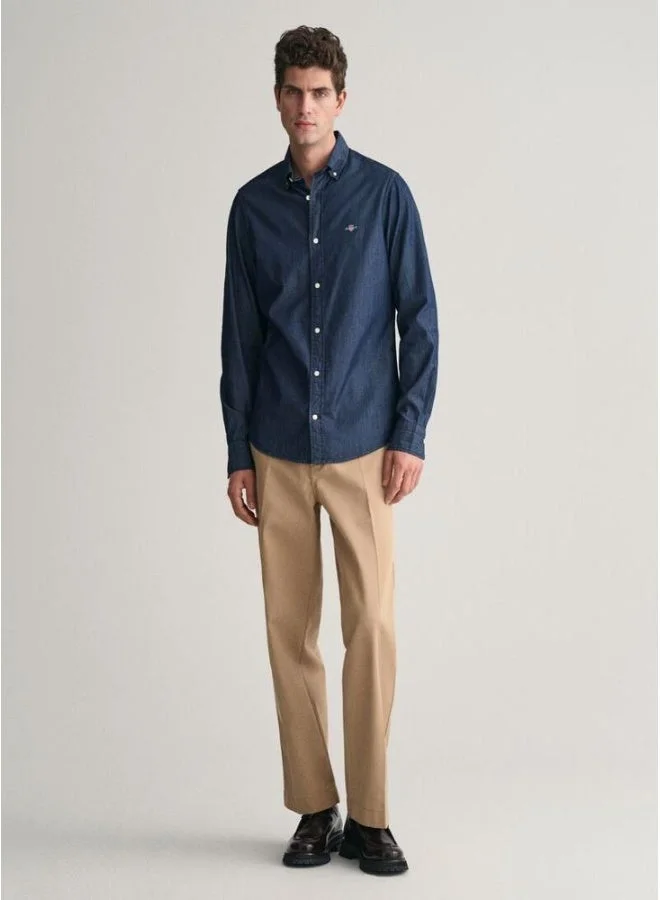 Gant  Gant Slim Indigo Shirt for Men | Best Price UAE