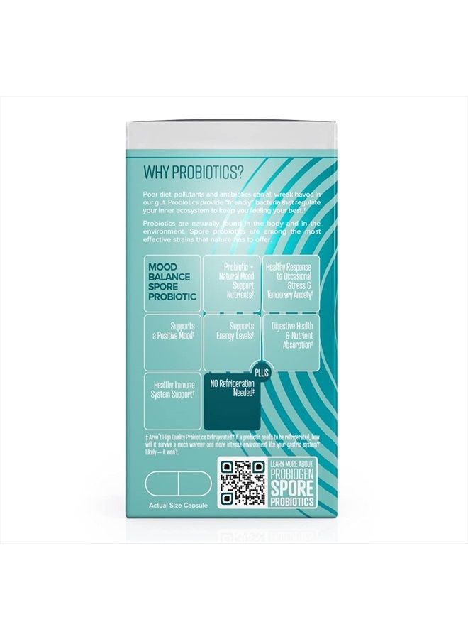 PROBIOGEN Stress & Mood Balance Probiotic Ashwagandha Supplement, 120 Count - Image 4