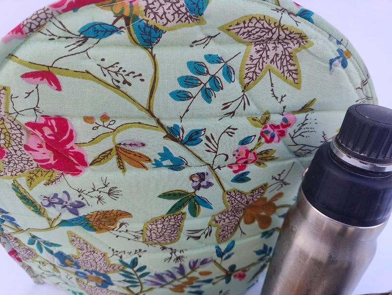 Malan Bai Mandala Tea Cozy Cover Hand Block Winter Tea Cozy Cotton Tea Kettle Warmer Pot Cover Hot Coffee Cover Handamde Kitchen Décor Brand: Malan Bai (Pattern 23) - Image 2