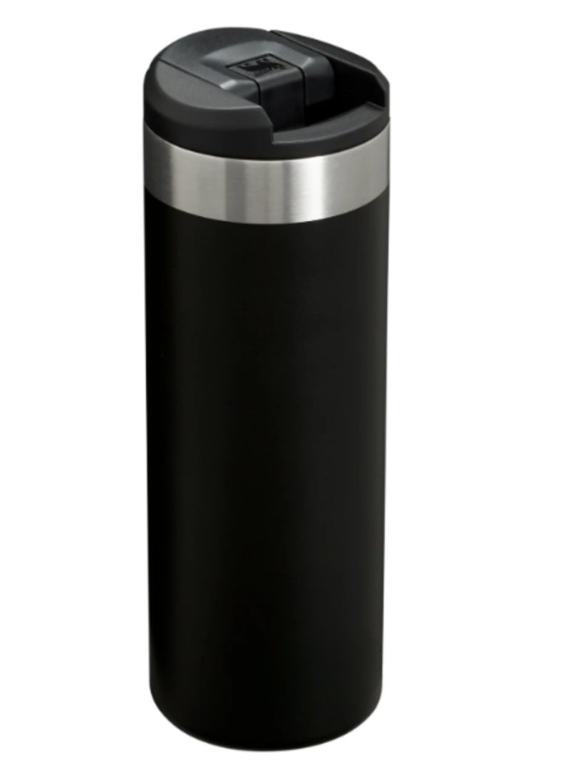 ستانلي كوب ستانلي 470 مل / 16 أونصة AeroLight™ أسود - كوب سفر معزول من الفولاذ المقاوم للصدأ مانع للتسرب، يحافظ على المشروبات ساخنة وباردة، خفيف الوزن - Image 2